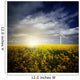 Wind Turbine Canola Field Wall Decal