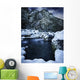 River Flowing through Snowy Wall Decal Design 3