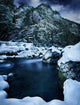 River Flowing through Snowy Wall Decal Design 3