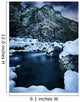 River Flowing through Snowy Wall Decal Design 3