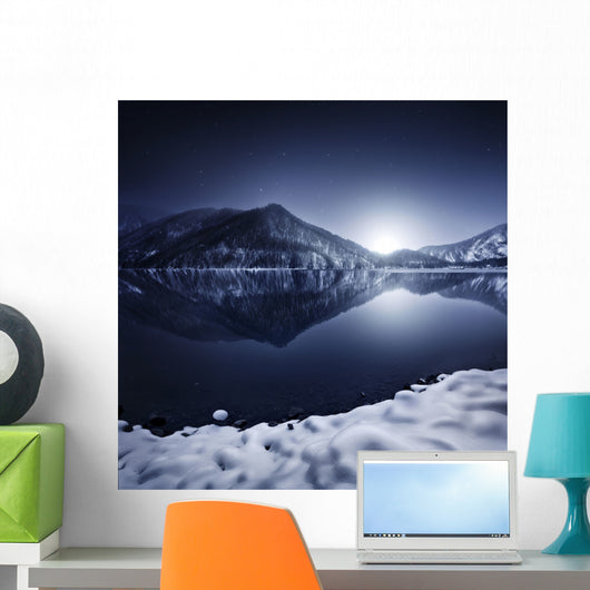 Ritsa Lake Snow Covered Wall Decal Design 5
