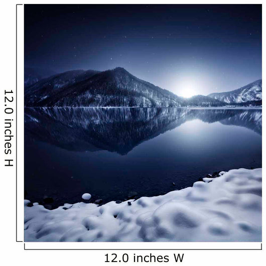 Ritsa Lake Snow Covered Wall Decal Design 5