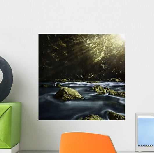 Aged Boulders Covered with Wall Decal Design 5