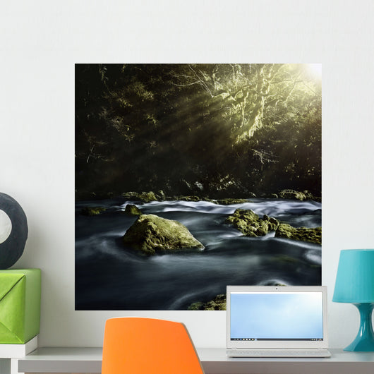Aged Boulders Covered with Wall Decal Design 5