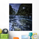 River Flowing through Snowy Wall Decal Design 2