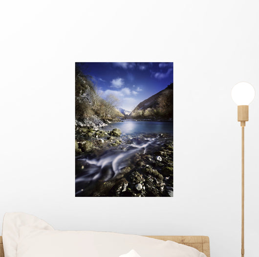 Small Stream Flowing into Wall Decal