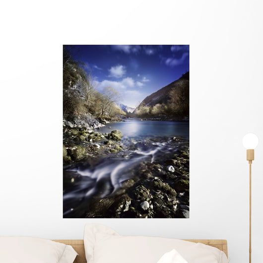 Small Stream Flowing into Wall Decal