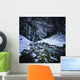 Gegskiy Waterfall Snowy Mountains Wall Decal