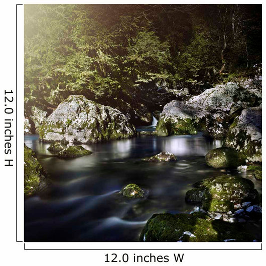 Aged Boulders Covered with Wall Decal Design 2