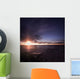 Tranquil Sea against Moody Wall Decal Design 1