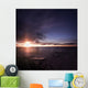 Tranquil Sea against Moody Wall Decal Design 1
