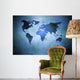Aged World Map Dirty Wall Decal Design 3