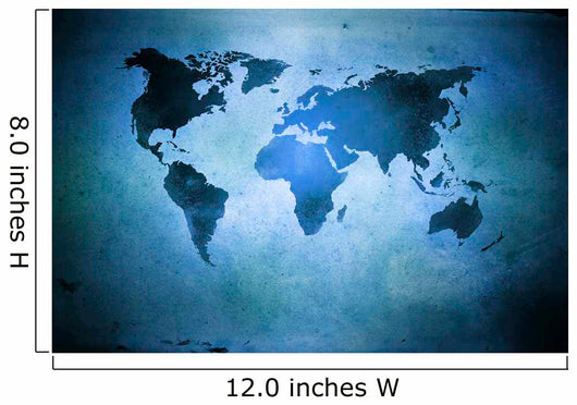 Aged World Map Dirty Wall Decal Design 3