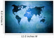 Aged World Map Dirty Wall Decal Design 3