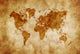 Aged World Map Dirty Wall Decal Design 1