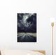 Asphalt Road with Stormy Wall Decal Design 2