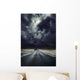 Asphalt Road with Stormy Wall Decal Design 2