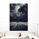 Asphalt Road with Stormy Wall Decal Design 2