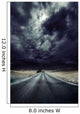 Asphalt Road with Stormy Wall Decal Design 2