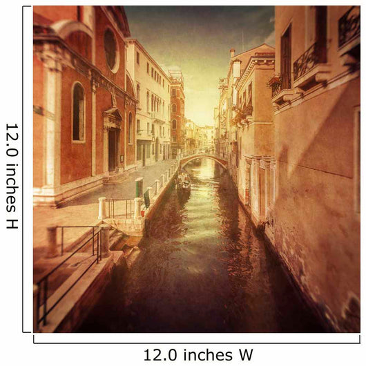 Vintage Shot Venetian Canal Wall Decal Design 2
