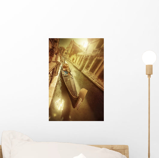 Gondola Venetian Canal Sunset Wall Decal