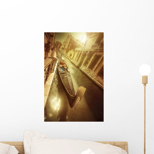 Gondola Venetian Canal Sunset Wall Decal