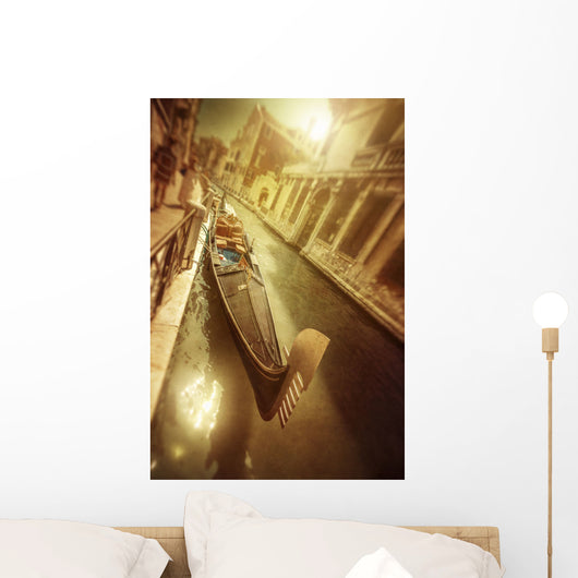 Gondola Venetian Canal Sunset Wall Decal
