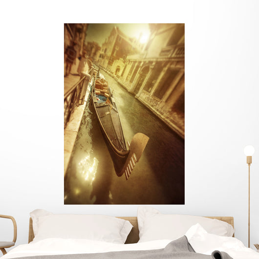Gondola Venetian Canal Sunset Wall Decal