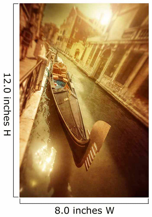 Gondola Venetian Canal Sunset Wall Decal