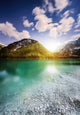Sunset Lake Braies and Wall Decal