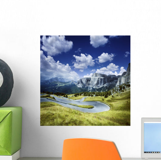 Winding Road Forest Dolomite Wall Decal Design 2
