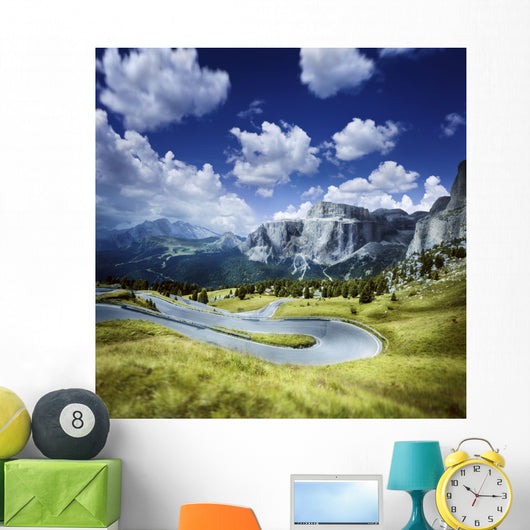 Winding Road Forest Dolomite Wall Decal Design 2