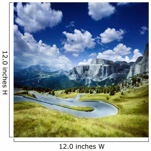 Winding Road Forest Dolomite Wall Decal Design 2