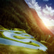 Winding Road Forest Dolomite Wall Decal Design 1