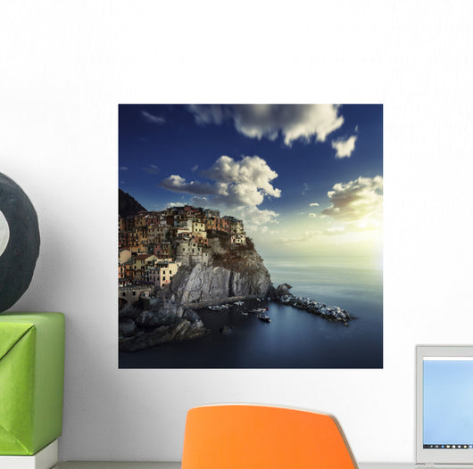 Manarola Rocks Sunset La Wall Decal