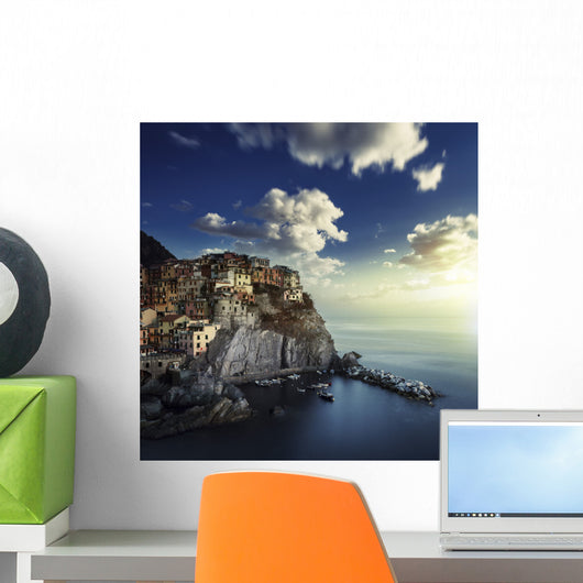 Manarola Rocks Sunset La Wall Decal