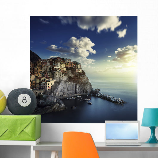 Manarola Rocks Sunset La Wall Decal