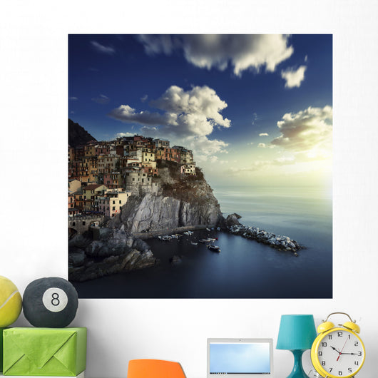 Manarola Rocks Sunset La Wall Decal