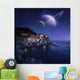 Manarola Starry Night with Wall Decal