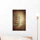 Vintage Photo Leaning Tower Wall Decal
