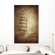 Vintage Photo Leaning Tower Wall Decal