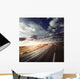 Asphalt Road Field against Wall Decal