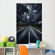 Asphalt Road with Stormy Wall Decal Design 1