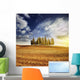 Sunset Golden Field with Wall Decal