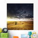 Country Road Field Sunset Wall Decal Design 2