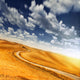 Country Road Field against Wall Decal
