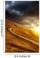 Country Road Field Sunset Wall Decal Design 1