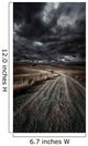 Country Road Field with Wall Decal Design 5