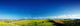 Panoramic Green Field with Wall Decal