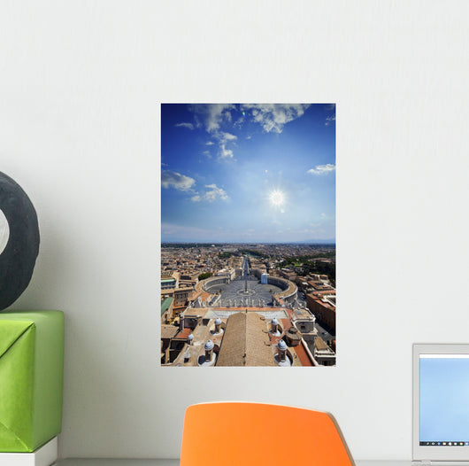 Aerial St Peter's Square Wall Decal